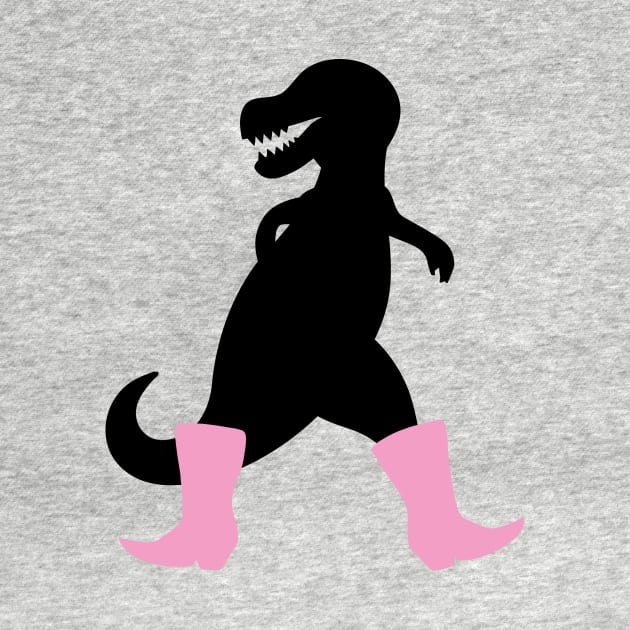 Stylish dinosaur with boots by schlag.art